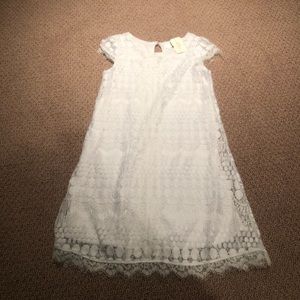NWT Brand New Lavender White Lace Dress